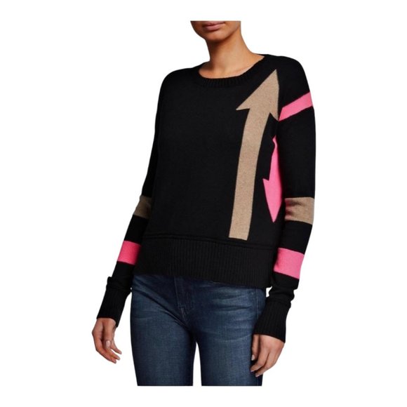 Lisa Todd Sweaters - Lisa Todd Anthropologie Arrow Intarsia Cotton Cashmere Sweater NEW WITH …